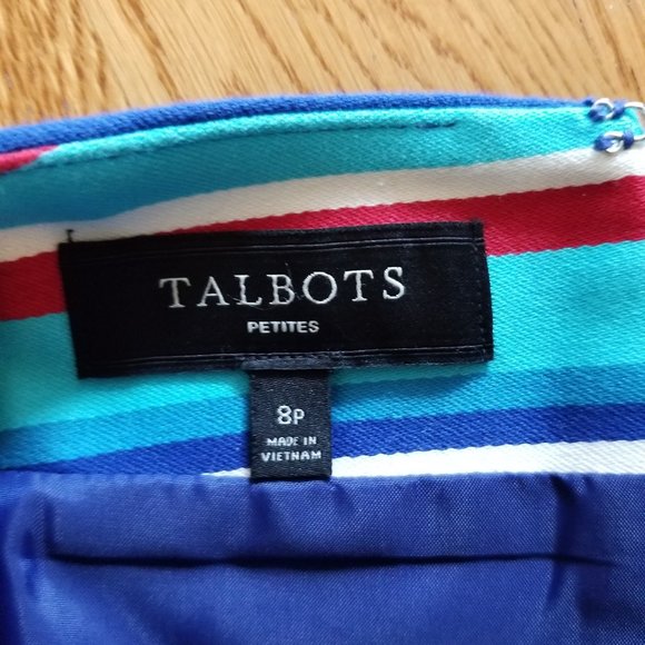 TALBOTS Multicolor Skirt EUC - Picture 4 of 6